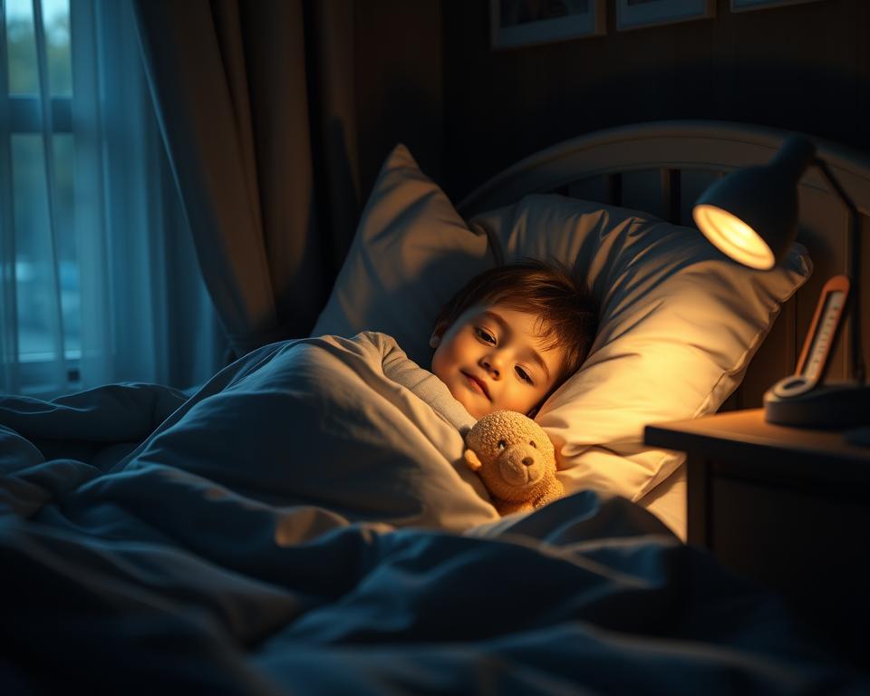 Niño con fiebre
